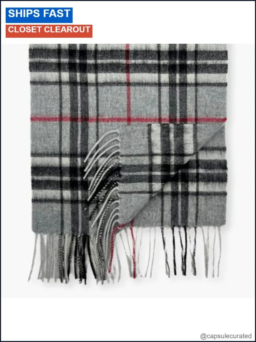 100% Australian Wool Plaid Scarf - Unisex Winter Warm Lightweight 72in